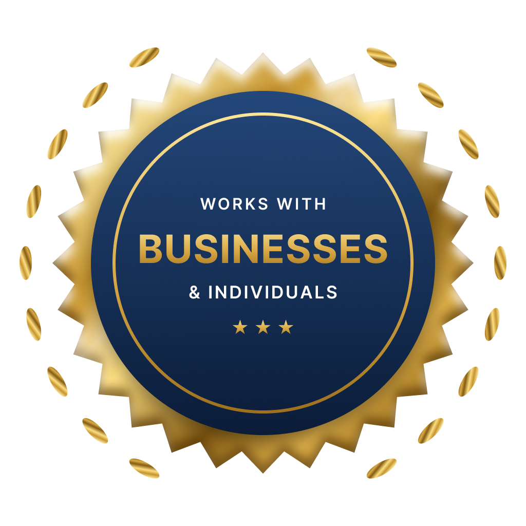 Works with Businesses and Individuals